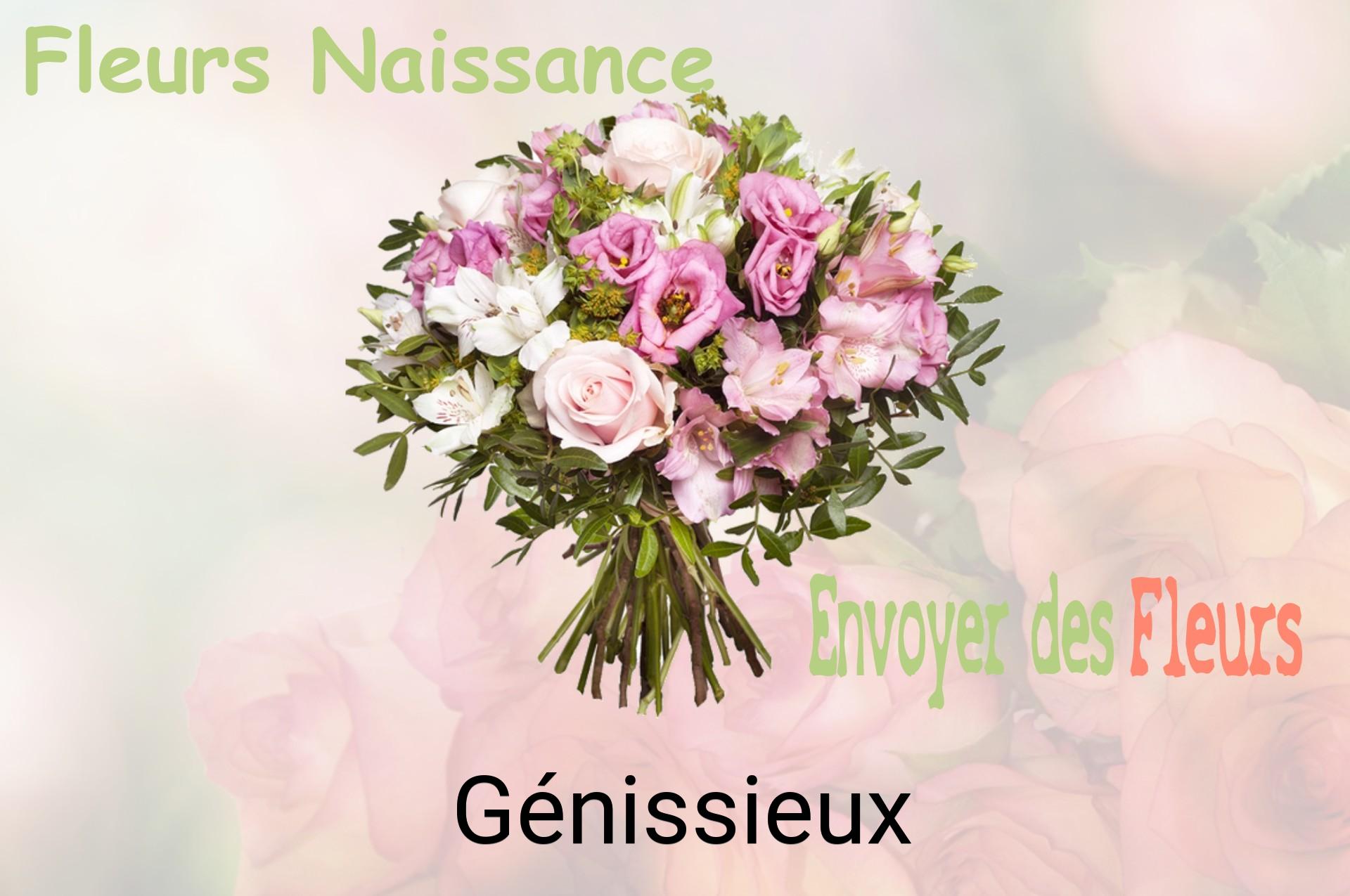 Bouquet de fleurs de naissance livré à Génissieux